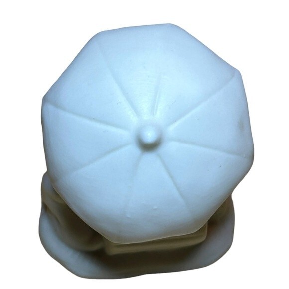 Little Girl with Umbrella + Puppy Dog Reading Book Whimsical Porcelain Figurine - Picture 9 of 11